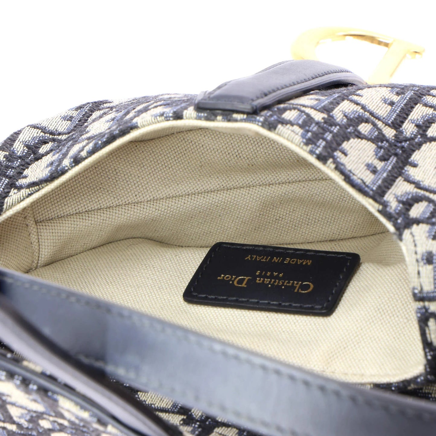 Christian Dior Saddle Handbag Oblique Canvas Mini