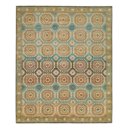 8'3"X10' Hand Knotted Natural Dyes,Caucasian Gul Motifs Oriental Rug