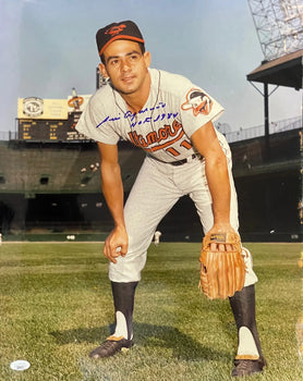 Luis Aparicio Autographed 16X20 Baseball Photo