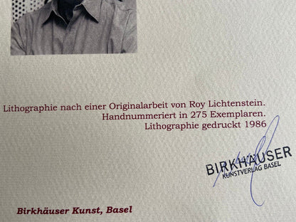 Roy Lichtenstein Lithograph Signed Numbered / Robert Indiana