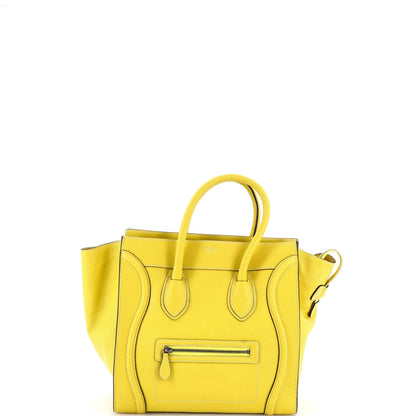 Celine Luggage Bag Grainy Leather Mini