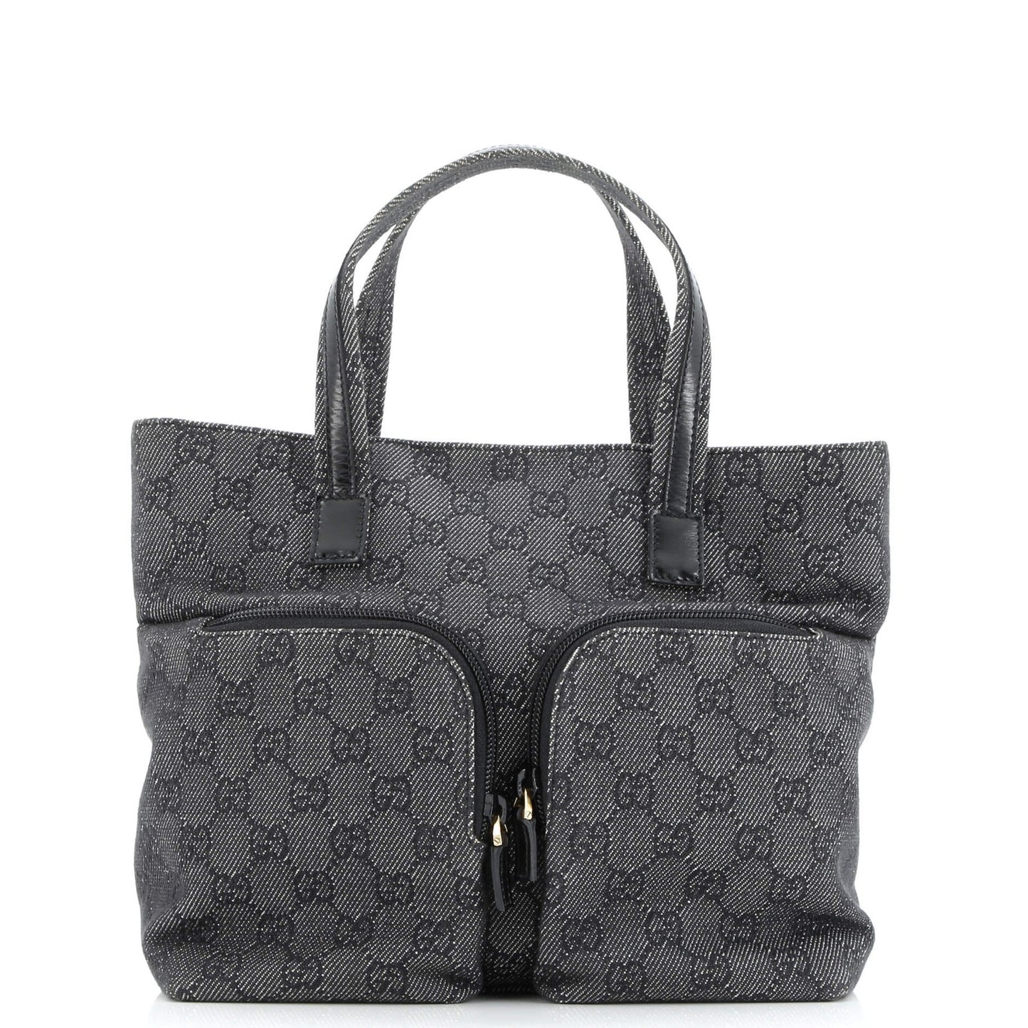 Gucci Double Pocket Tote Gg Canvas Small