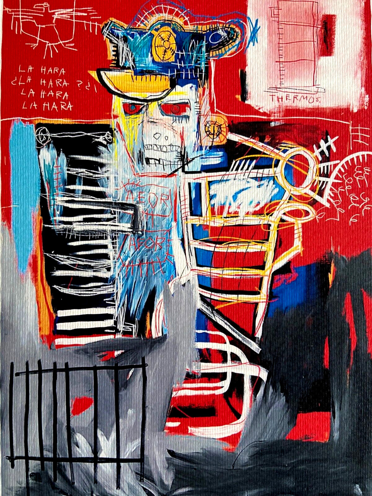 Jean-Michel Basquiat Lithograph Coa Signed Numbered By Hand 180