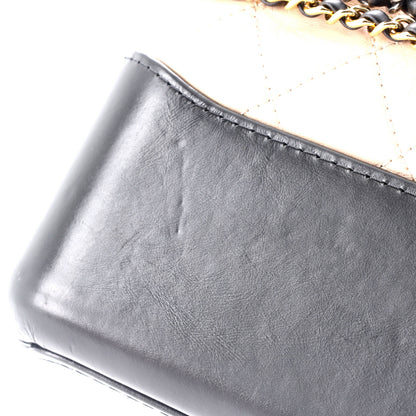 Chanel Bicolor Gabrielle Hobo Quilted Aged Calfskin Medium