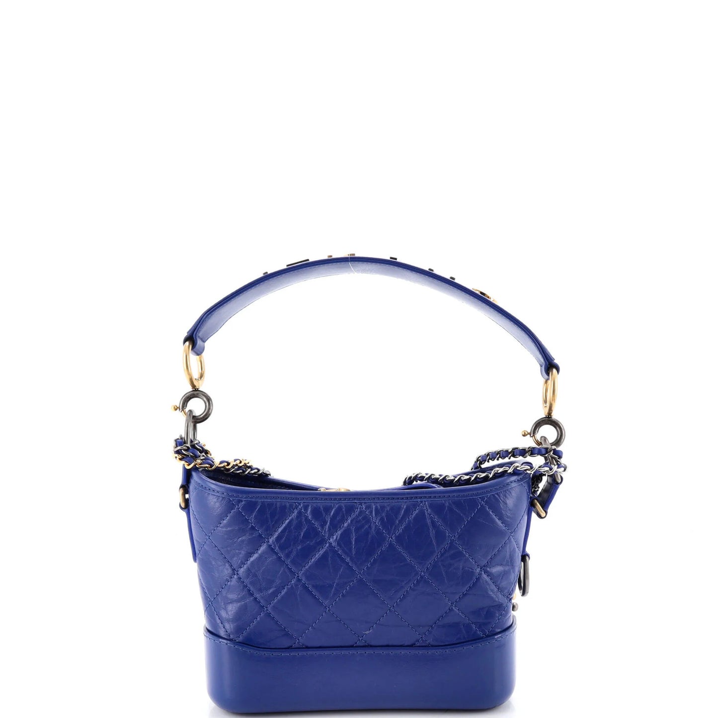 Chanel Gabrielle Small Hobo with Quilted Aged Calfskin and Logo Handle