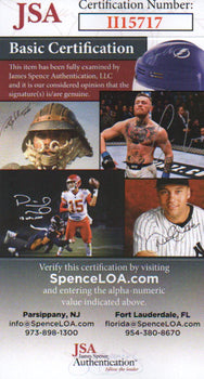 Jim Lemon Autographed Hand Filled Out Survey Page (Jsa)