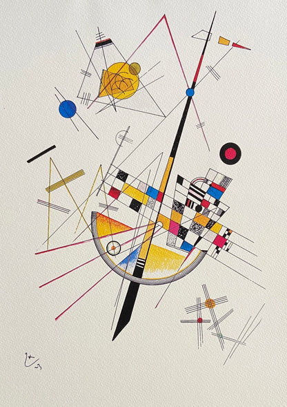 Wassily Kandinsky Lithograph Signed Coa - Josef Albers Le Corbusier