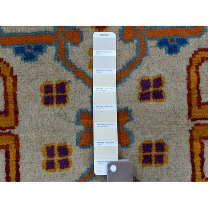 5'8"X7'8" Hand Made Tribal Design Pure Wool Colorful Afghan Village Rug