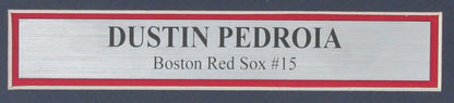 Dustin Pedroia Autographed 8X10 Photo Boston Red Sox Framed Beckett 188966