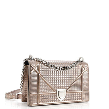 Christian Dior Diorama Flap Bag Cannage Embossed Calfskin Medium