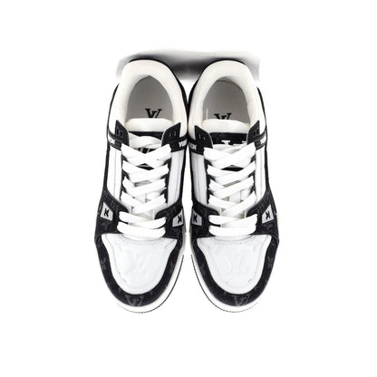 Louis Vuitton Men'S Lv Trainer Sneakers Monogram Empreinte Leather And Monogram