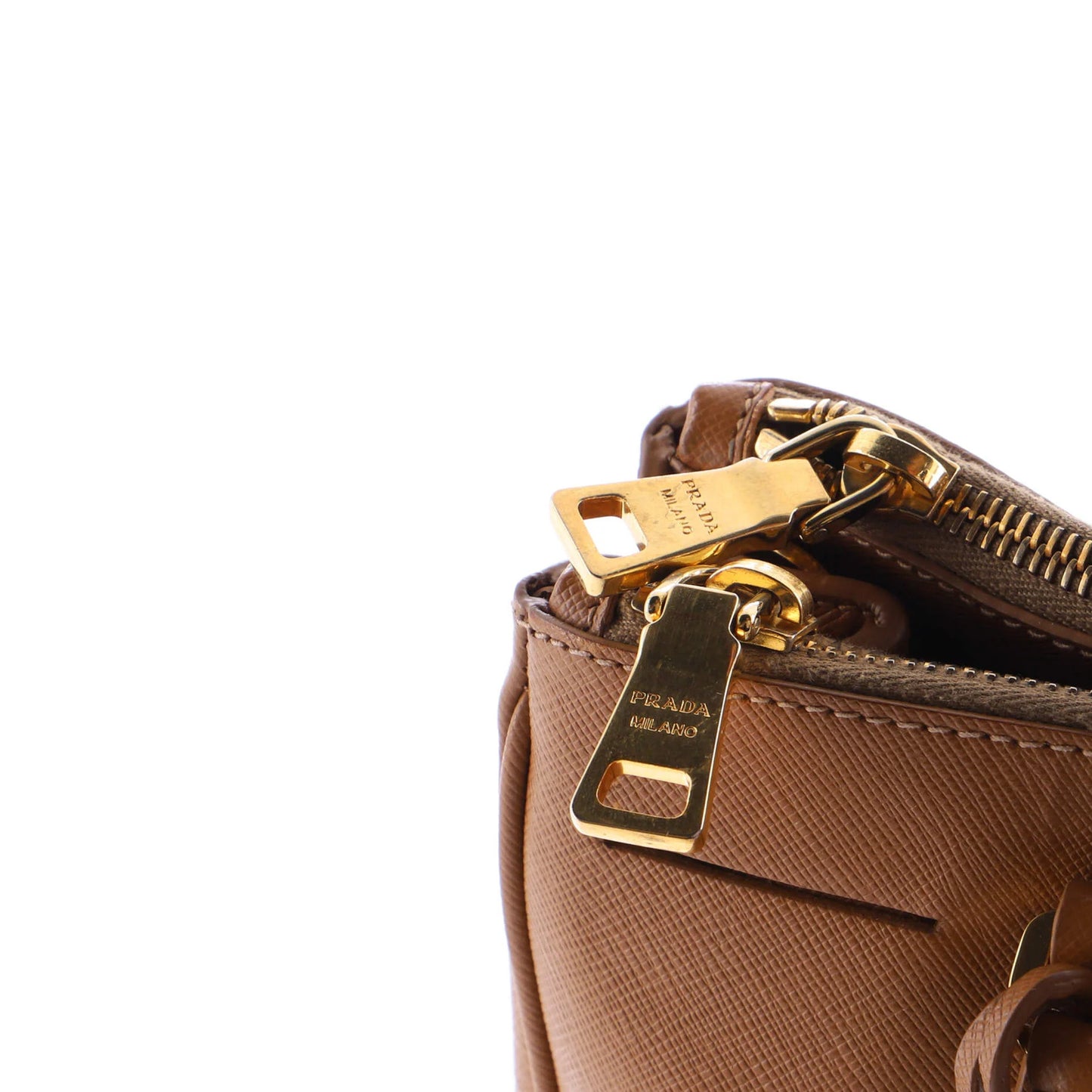 Prada Double Zip Lux Tote Saffiano Leather Small