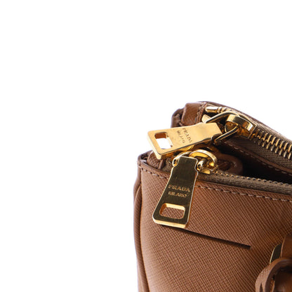 Prada Double Zip Lux Tote Saffiano Leather Small