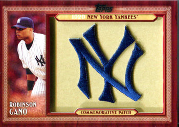 Robinson Gano Unsigned New York Yankees Commemorative Patch Topps Card