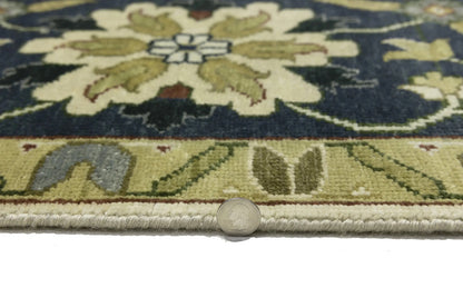 10X10 Ft Square Handmade Cream Floral Chobi