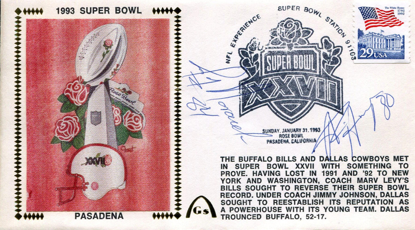 Jay Novacek & Alvin Harper Autographed Gateway First Day Cover