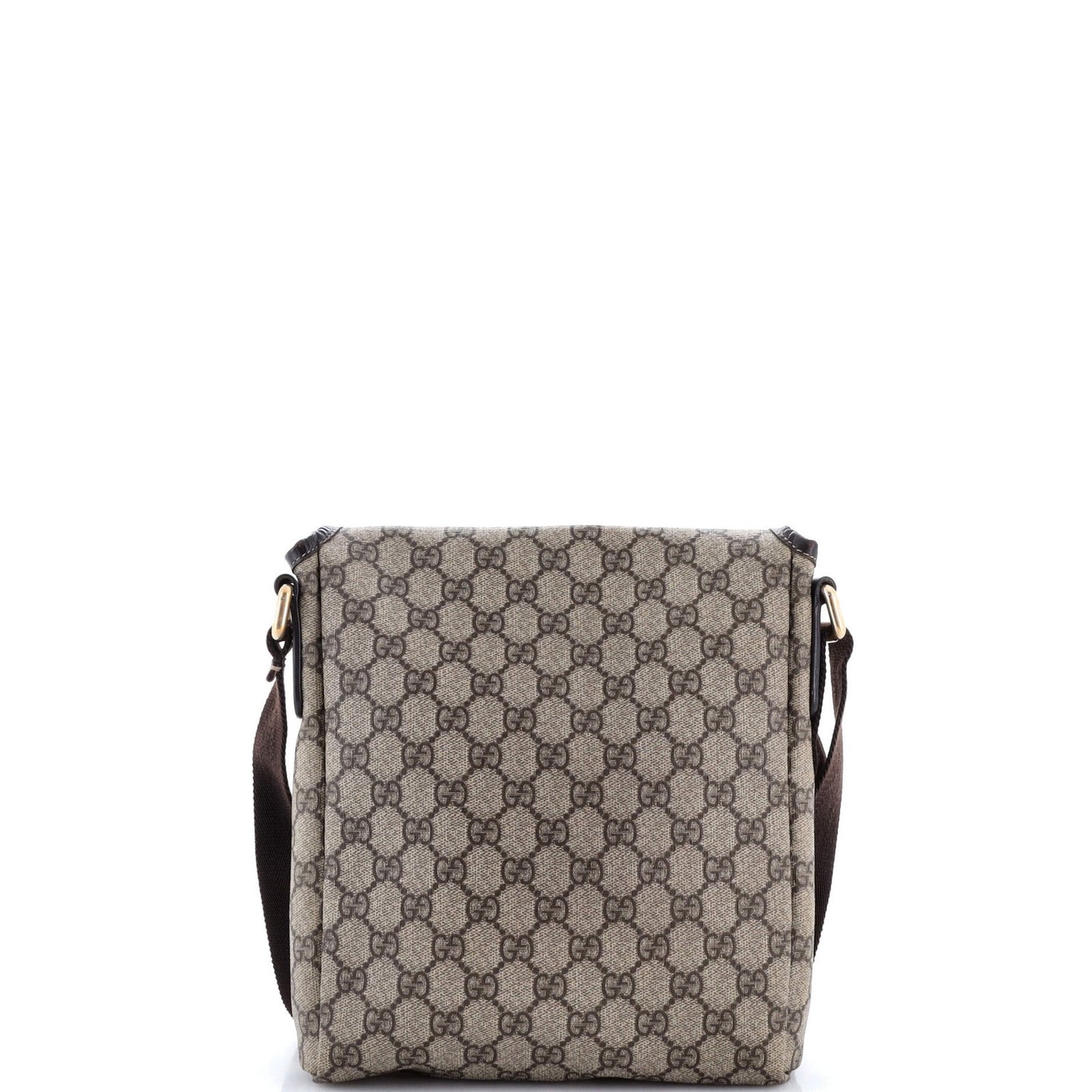 Gucci Flap Messenger Gg Coated Canvas Small