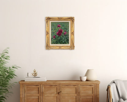 Olga Svetlichnaya (19151997) Oil Painting Bush Of Roses Soviet Russian Art
