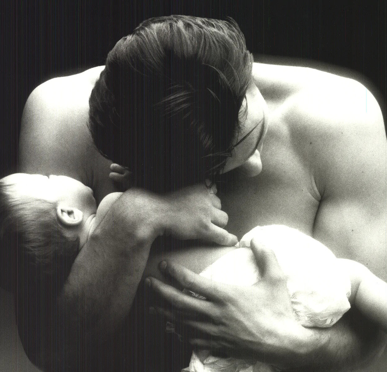 Dominique Issermann Man And Baby " Offset Lithograph Photography