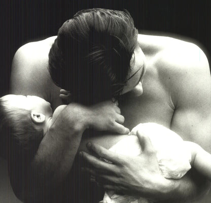 Dominique Issermann Man And Baby " Offset Lithograph Photography