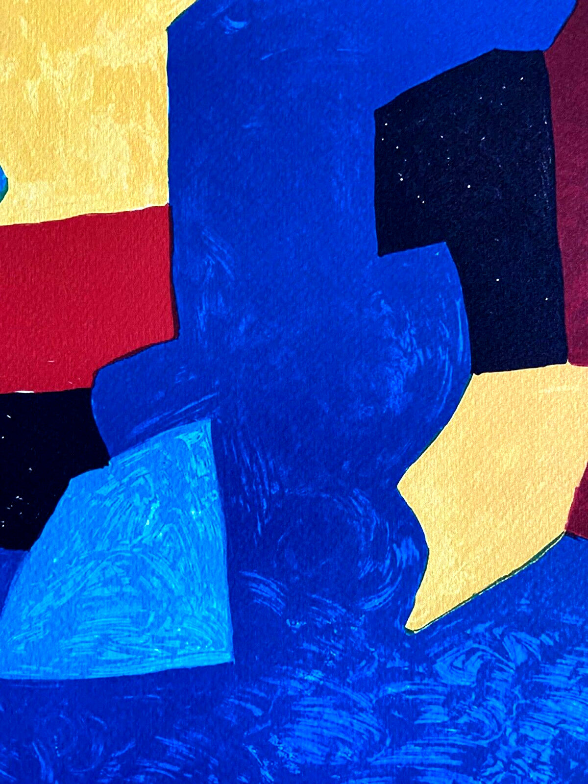 Serge Poliakoff Lithograph Moma Coa Signed Op Numbered In Pencil Piet Mondrian