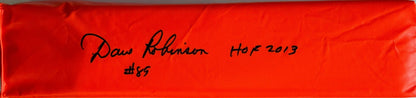 Dave Robinson Packers Signed Orange Endzone Pylon
