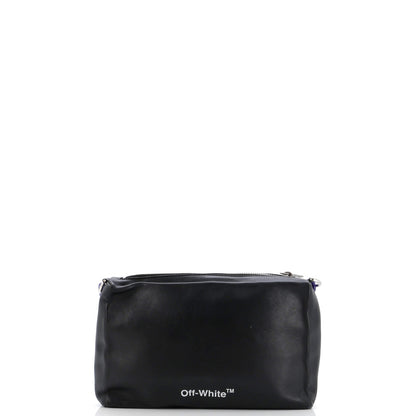 Off White Block Pouch Shoulder Bag Printed Leather