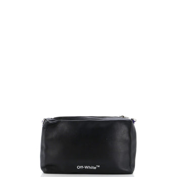 Off White Block Pouch Shoulder Bag Printed Leather