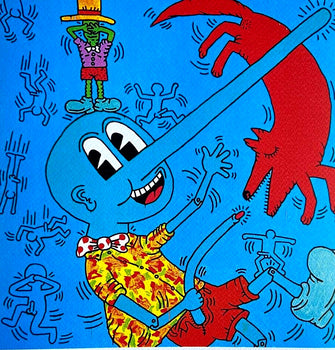 Keith Haring Lithograph Signed Numbered By Hand
