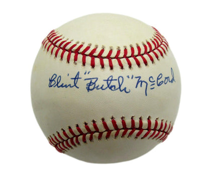 Butch Mccord Signed Oal Baseball Negro League Baltimore Elite Giants Psa/Dna