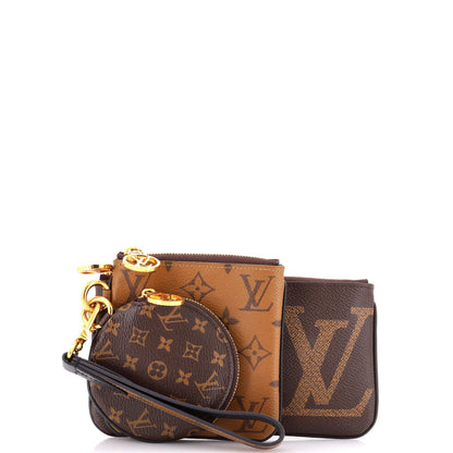 Louis Vuitton Trio Pouch Set Reverse Monogram Giant