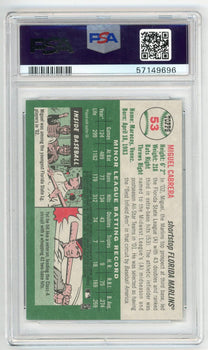 Miguel Cabrera 2003 Topps Heritage #53 Psa Mt 9