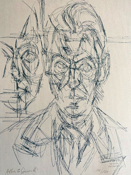 Alberto Giacometti Lithograph Certificated Numbered Coa Signed