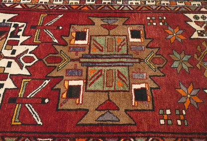 Hand-Knotted Vintage Oriental Runner Rug