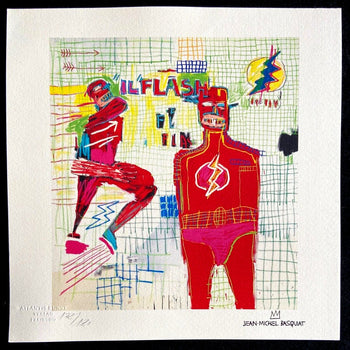 Jean-Michel-Basquiat Lithograph Coa Signed &