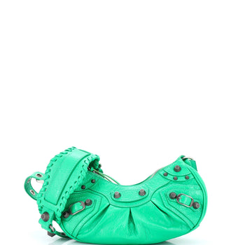 Balenciaga Le Cagole Giant Studs Shoulder Bag Leather Xs