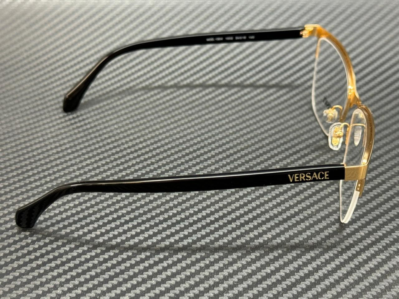 VERSACE VE1304 1002 Gold Black Women's 52 mm Eyeglasses