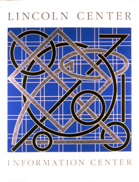 Valerie Jaudon Lincoln Center Information Center " Serigraph Oversi