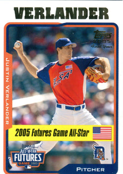 Justin Verlander 2005 Topps Futures Game All Star Card