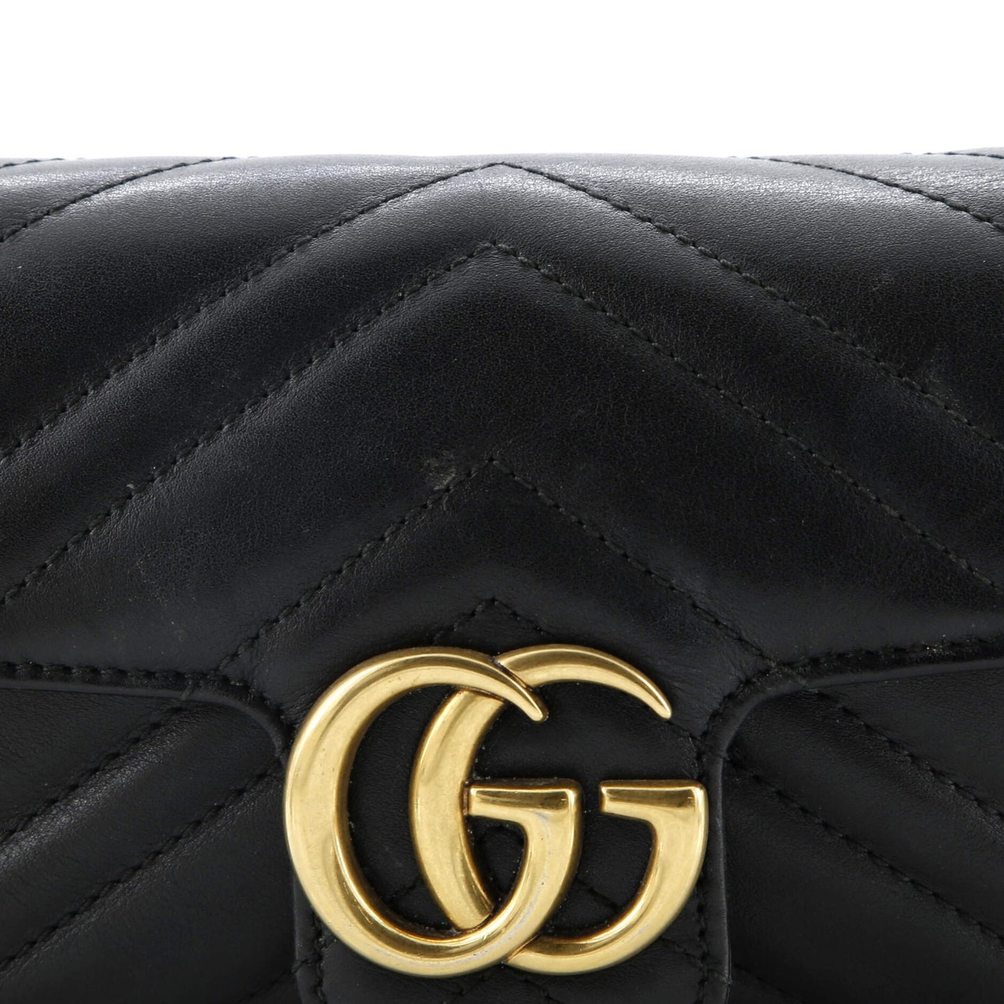 Gucci Gg Marmont Flap Bag Matelasse Leather Super Mini