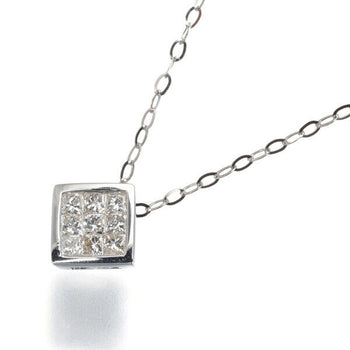 Diamond 0.20ct Mystery-setting Square Necklace