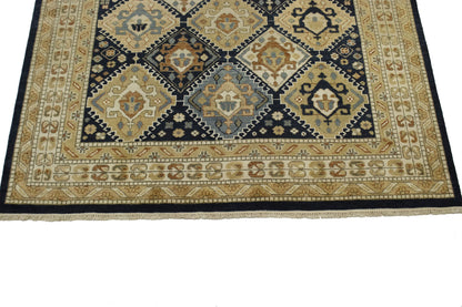 Rare Handmade Kazak Tribal Oriental Rug Geometric
