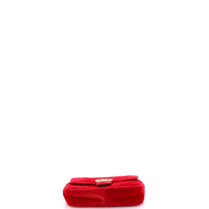 Gucci Gg Marmont Flap Bag Matelasse Velvet Small