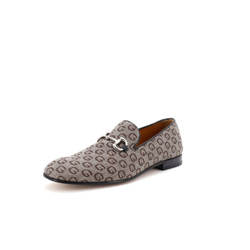 Canvas Gucci Men's Horsebit Loafers Double G Printed