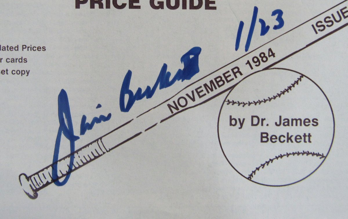 James Beckett Signed Beckett Monthly Reprint Vol  1 Of 1 November 1984 141578