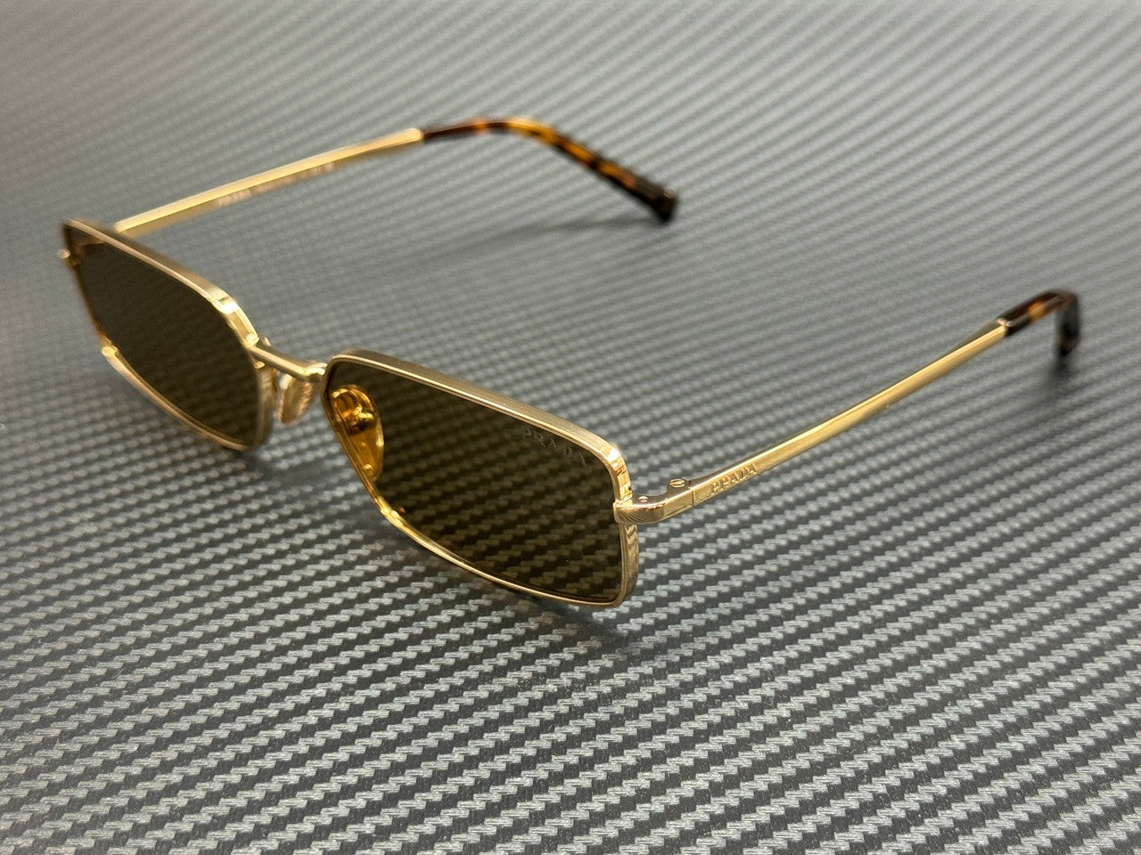 PRADA PR A60S 5AK70G Gold Green Olive Women's 59 mm Sunglasses
