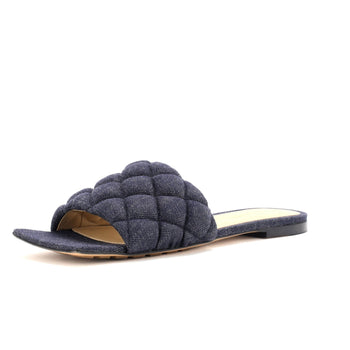 Bottega Veneta Women's Quilted Denim The Padded Flat Sandals