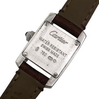 Cartier Tankissime Sm W650029H Silver K18Wg/Leather Strap (Non-Oem)