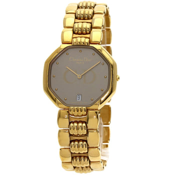 Christian Dior Octagon Watches 25.154 Gold Plated/Gold Plated