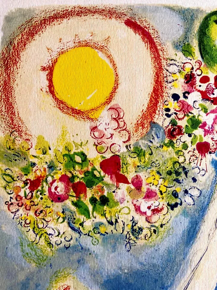 Marc Chagall Lithograph Coa Original Hand-Signed Hand-Numbered Collection Stamp